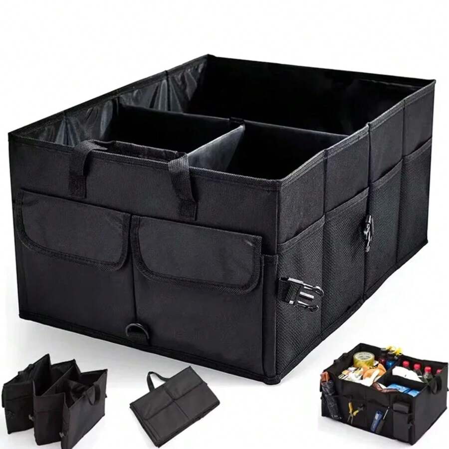 Big Capacity Car Storage Box Car Trunk Organizer Super Durable Collapsible Cargo Storage Tool Auto Trucks Trunk Box