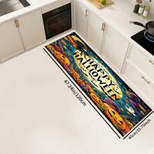 1pc Halloween Rug, Faux Sheepskin Backed With TPR, Soft, Durable And Machine Washable Floor Covering For Entrances, Doorways, Indoor, Suitable For Living Room, Bathroom, Bedroom, Gaming Room, Laundry, Dorm Decor, Stain Resistant - Multicolor - View 19