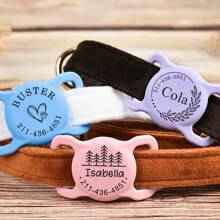 Pet Apple Air Tag Dog Collar Holder Personalized Engraving Airtag Case Silicone Pet Collar Holder AirTag Cover Pet ID Tag
