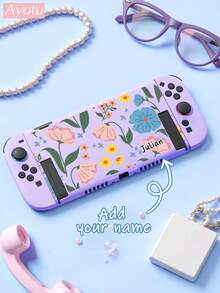 Ayotu 1 Pc Text Customized Switch Protective Case Compatible With Nintendo Switch NS/Switch OLED/Switch Lite/2025 New Switch2 7.9 Inch Cover, Name Customized Switch Accessories