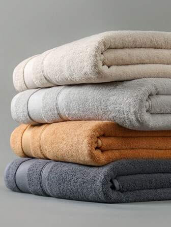 1 pieza Toalla de baño rectangular de 70*140cm, unicolor minimalista, adecuada para adultos, hombres y mujeres, natación, baño, cocina, lavado de cara, secado de manos, secado rápido, absorbente, suave, aplicable para baño, hotel, gimnasio, viaje, regalo de vacaciones, salón de belleza, deporte, exterior, playa, escuela, vuelta al cole, viaje, artículos esenciales de viaje, artículos esenciales del hogar, toalla, cuidado de la piel