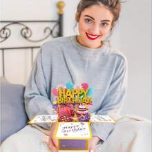 Generic 3D Happy Birthday Card, Paper Pop Up Birthday Cards Greeting Cards With Blank Card And Envelope, Unique Birthday Gift For Women Men Kids Husband Wife Mom Dad Daughter,Back To School,School Supplies