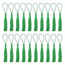 20pcs Miniature Silk Tassel Soft Glossy Handmade Bookmarks With Rope Loop, For Keychain, Earring, Jewelry Making, Memorabilia, Graduation Ceremony, Garment Sewing, Gift Tags DIY Craft Project - Multicolor - View 7