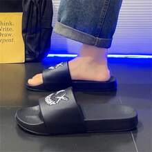 Ciabatte sportive da uomo, suola spessa in EVA, infradito casual leggere per interni/esterni, ciabatte estive da spiaggia e tempo libero - nero - Visualizzare 8