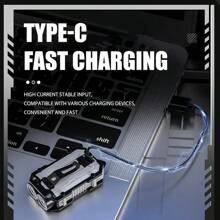 1pc 8-Mode Triple Light Source Keychain Light | Type-C Quick Charging + Magnetic Base | 5.7cm Mini Super Bright Keychain + Cap Clip Dual Design | EDC Gear Outdoor Camping Automotive Lighting Essentials
