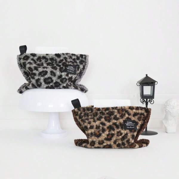 1pc Minimalist Elegant Thermal Plush Tissue Box Cover