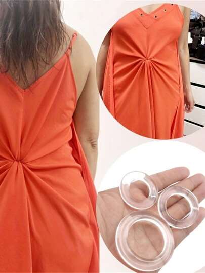 1/3/6 Pcs Fashion Dress Clips For Women, Shirt Clips, Waist Cincher Clip, Invisible Corset Clips, Circle Ring Combination