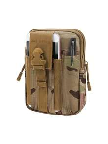 1 pieza Bolsa táctica de cintura estilo militar para uso al aire libre, bolsa multifuncional para deporte y cinturón, bolsa para teléfono móvil, monedero, bolsa de mano, bolsa para correr, acampada y caza - Multicolor - Ver 8