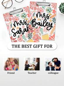 Personalized Teacher Gifts, Custom Acrylic Clipboard With Teacher Name, Elements Teacher Clipboard, Back To School Teacher Appreciation Gift,School Supplies
