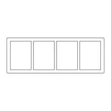 Support en acrylique pour personnage d'anime et carte de jeu, porte-photo et cadre, organisateur de stockage épais transparent pour cartes de collection, 6,5 x 9,1 yard