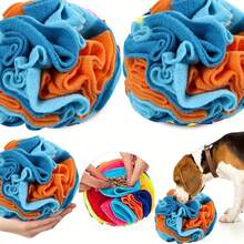 Juguetes Interactivos para Perros, Pelota de Snuffle para Perros que Fomenta las Habilidades de Forrajeo Natural, Pelota de Snuffle, Juguetes de Rompecabezas para Perros, Pelota de Premios para Grandes - Azul - Ver 11