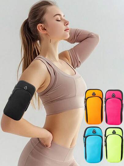Men Women Mobile Phone Arm Bag Sports Fitness Outdoor Arm Sleeve Arm Waist Bag Bag, 6.8 Inch Universal Running Sports Armband Outdoor Gym Running Armband Phone Bag Protective Case Holder, Suitable For All Kinds Of Mobile Phone Sports Armband Bag