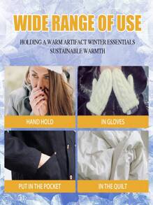 10pcs/2pcs Disposable Hand Warmer Pads, Disposable Heat Pads, Portable Winter Warmer, Essential Companion For Cold Weather, Great Gift For Girlfriend/Boyfriend, (Random Old/New Version Packaging Sent, Slight Color Difference From Pictures)