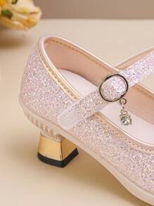 Fashion Children Glitter High Heel Design Princess Shoes, For Toddler Girls, Autumn/Spring