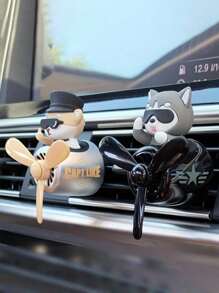 Cartoon Propeller Pilot Car Aromatherapy, Car Air Outlet Small Airplane Aromatherapy, Car Air Freshener, Aromatherapy Diffuser, Decorative Perfume Fan, Car Ornaments, Perfume Deodorant, Fresh Perfume Decoration, Cute Shape, Car Accessories, Including 2 Pieces Of Air Freshener.