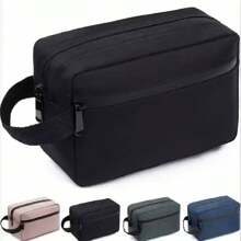 1 pezzo Borsa organizzatrice da viaggio impermeabile multicolore, borsa con cerniera, borsa da toilette da uomo di grande capacità, elementi essenziali da viaggio per vacanze estive, ritorno a scuola, borsa per articoli scolastici, borsa da viaggio