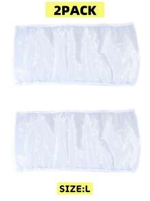 1pc Birdcage Cover, Splash-proof Mesh Netting With Embroidered Patterns For Parakeet Cage - White - View 20