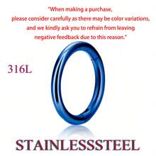 1 pièce Boucle d'oreille circulaire fermée simple non percée, unisexe, en titane G23 hypoallergénique/acier inoxydable 316L, multi-usage pour les oreilles, le nez, les lèvres