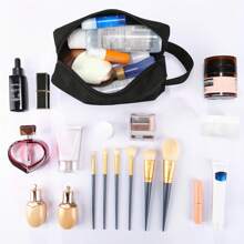 1 pezzo Borsa organizzatrice da viaggio impermeabile multicolore, borsa con cerniera, borsa da toilette da uomo di grande capacità, elementi essenziali da viaggio per vacanze estive, ritorno a scuola, borsa per articoli scolastici, borsa da viaggio