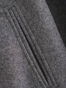 Women's 2025 Autumn Fashion Street Style Solid Color Zipper Pocket Short Jacket Coat