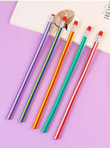 20 قطعة/15 قطعة/10 قطعة/5 قطعة أقلام رصاص قابلة للتحول والانحناء للطلاب، أقلام كتابة مرنة، ألوان متنوعة، يمكن استخدامها كجوائز في العودة إلى المدرسة