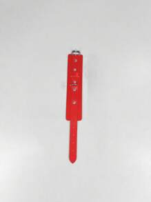 1/2pcs Fashionable Leather Bracelet With Square & Round Rivets, Non-Mainstream Punk Rock Style, Suitable For Daily Wear