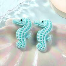 Enjoy Fun of DIY 10/20pcs Cute Resin Mini Seahorse Figurines, Realistic Marine Life Ornaments And Craft Supplies