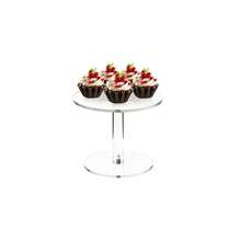 1 pieza Soporte para pastel de acrílico transparente, juego para decoración de postres y cupcakes, adecuado para exhibir pasteles en fiestas de cumpleaños, bodas, navidad y otros eventos