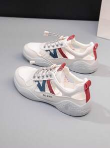 Women's White Sneakers, Spring/Summer 2022 New Korean Fashion Versatile Casual Shoes, Flat Inspo Breathable Mesh Hollow Anti-Skid Platform Comfy Soft Bottom Sport Sandals