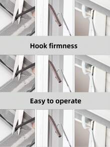 Heavy Duty Metal U-Hook Seal Puller For Garden, Landscape Cracks And Paving Joints - Green And Black Lawn Loosening Tool With Handle, Screen Strip Replacement Tool Hook Door And Window Seal Hook Remover Strip Iron Hook Leather Strip Removal Tool