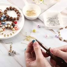 100pcs High Quality Silver Color Pearl Pins, 16mm - 50mm, Perfect For DIY Jewelry Making, Bracelets, Necklaces, And Earrings - Craft Accessories For Creative Hobbyists