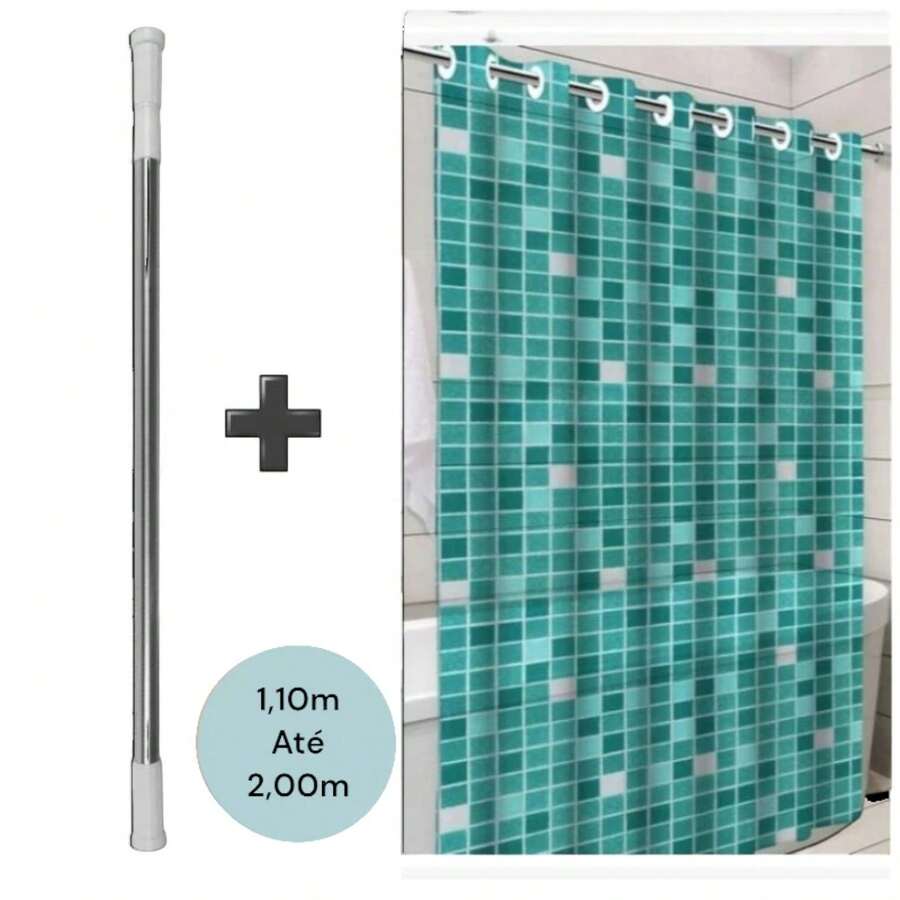 Shower Curtain Rods - أقراص خضراء - مشاهدة 1