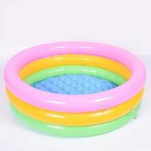 Piscina inflable circular para familias y niños, piscina de natación y piscina de playa, permitiendo que sus hijos disfruten de la alegría del verano