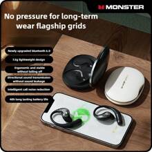 Monster Monster GT27 kabellose Bluetooth-Ohrhörer mit hochwertiger Tonqualität, offenem Ohrdesign, langer Akkulaufzeit, ENC-Geräuschunterdrückung für Sport und Gaming