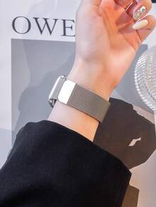 全新米兰尼斯不锈钢环形磁吸表带，金属磁吸表带，Ultra1/2，男女通用，适用于45/49/38/40/41/42/44mm。兼容1/2/3/4/5/6/7/8/Se系列腕表。透气轻盈，不闷热，不刺激，不易脱落。全系列腕表均可搭配S9和S10运动型及居家型防水表带使用。 - 彩色 - 查看 9