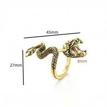 1 pièce Anneau porte-cigarette, Bague à fumer, Cadeau créatif de décoration, Anneau porte-cigarette en forme de dragon féroce