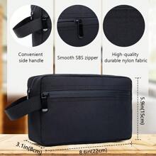 1 pezzo Borsa organizzatrice da viaggio impermeabile multicolore, borsa con cerniera, borsa da toilette da uomo di grande capacità, elementi essenziali da viaggio per vacanze estive, ritorno a scuola, borsa per articoli scolastici, borsa da viaggio