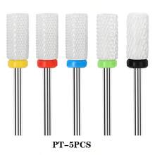 Bộ 5/4/1 mũi khoan móng bằng gốm xoay cho dụng cụ làm móng tay, móng chân điện Bộ giũa móng chuyên nghiệp cấp salon - Nhiều màu - Xem 17