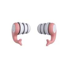 2 PCS White Noise-Proof Silicone Ear Plugs Waterproof Swimming Ear Plugs For Sleeping Diving Surfing Soft And Comfortable Ear Protection For - Multicolor - View 11