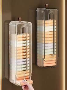 1pc Underwear Storage Box, Wall-Mounted Hanging Organizer For Socks, Closet Storage Solution Without Drilling, Back To School