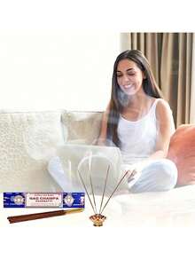 1 Box(15g) Handmade Aromatherapy Strips, Enjoy The Fragrance Of India Incense Sticks- Patchiouli, Musk, Rainforest , Sweet Vanilla And More- Perfect For Yoga, Meditation, And Home Decor,Incense Burner Accessories(Burning Time Is About 50-60 Minutes) - Multi Scents - View 3