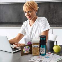 Premium Printable Vinyl Sticker Paper - Bright White 8.5 X 11 Inch Paper For Inkjet Or Laser Printers - 50-Sheets Waterproof Self-Adhesive Sticker Paper, Fast Drying, Smudge-Proof - White - View 5