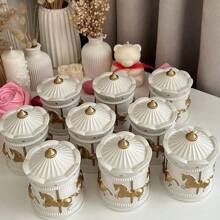 DIY Resin Mold Carousel Storage Box Silicone Mold Creative Storage Jar