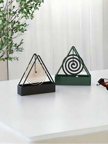 1 Stück retroartiger Metall Mückenspirale Halter mit Griff - tragbarer Eisen Räucherstäbchenhalter, verhindert Staub, leicht zu reinigen, geeignet für Zimmer, Schlafzimmer, Wohnzimmer, Outdoor