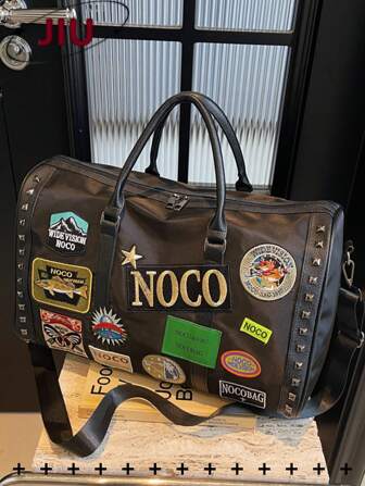 Y2K Style Embroidery Large Capacity Duffel Bag Wallet, Multifunctional Portable Gym Bag, Wet And Dry Separation Travel Bag, Lightweight Training Bag, Fashionable Luggage Bag, Suitable For Students, Cruise Essentials, School, Hospital, Airport, Gym, Travel Vacation, Weekend Overnight, Hiking, Outing, Sports Training, Outdoor Sports, Holiday Gifts, Birthday Gifts Bag For School School Accessories School Stuff