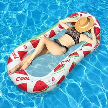 1 pieza Flotador inflable con forma de sandía de material PVC, adecuado para fiestas en la piscina