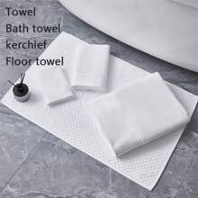 1 pieza/2 piezas Juego de toallas de hotel de unicolor y calidad premium, que incluye toalla de baño, toalla de mano y toalla de cara, suave, absorbente y adecuado para uso diario, hoteles, dormitorios de estudiantes, baño