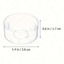50pcs Transparent Plastic Tea Light Cups - Fireproof Candle Holders For DIY Candlemaking, Tealight Lamps, Crafts, Plastic Tealight Shells, Candle Molds