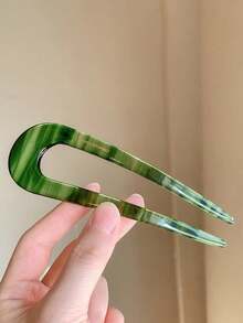 5 件/3 件/2 件/1 件女士时尚休闲百搭图案 U 型发夹，适合日常使用，春夏新品，送给妈妈的好礼物（发夹上的字母是随机的）发梳，侧梳，学校用品