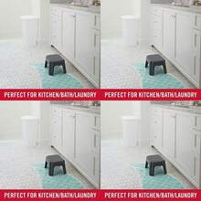 Rubbermaid Roughneck Step-Stool Bisque Lightweight Holds Up To 300 Pounds Ideal For Kitchen-Bath Skid-Resistant - Gray - View 6